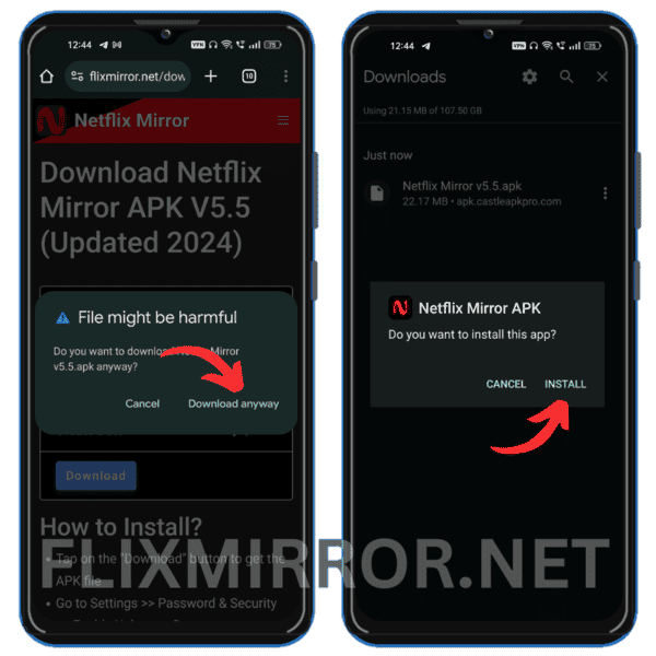 Download Netflix Mirror