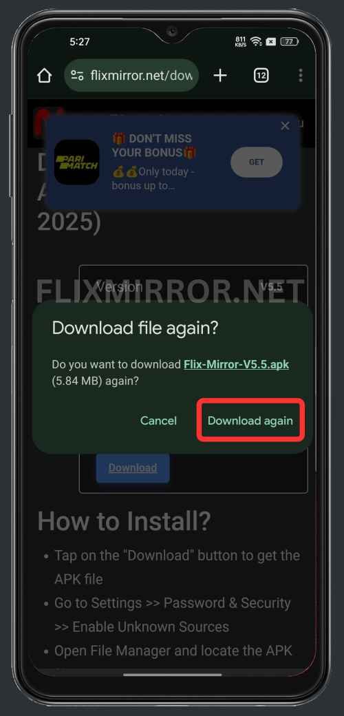 Download Netflix Mirror